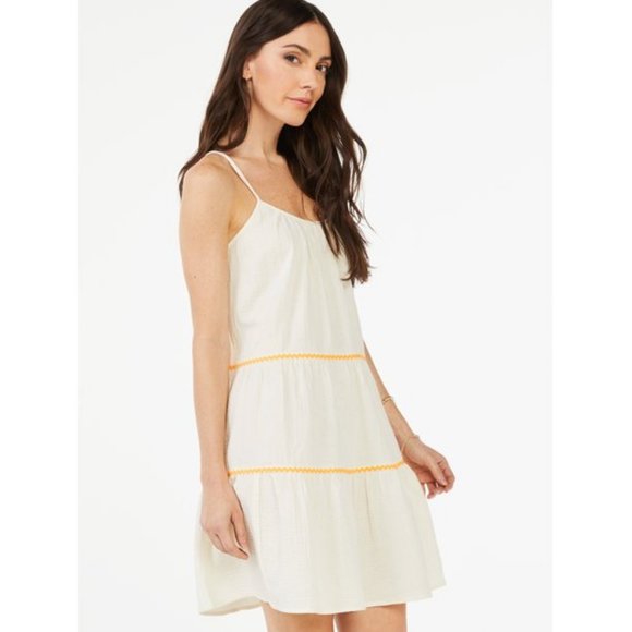 Scoop Women's Ric Rac Trim Trapeze Sundress - Picture 4 of 5